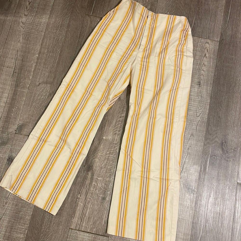 Yellow stripped pants